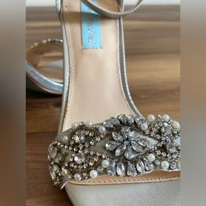 Betsey Johnson silver Heels
